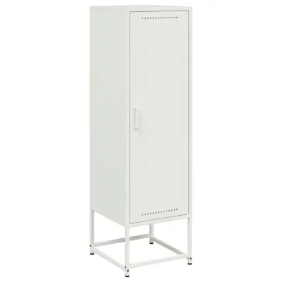 vidaXL Visoka omara bela 36x39x123 cm jeklo