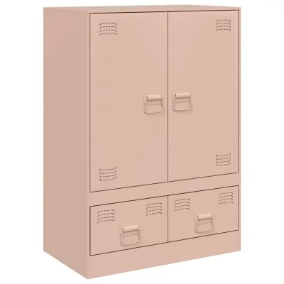 vidaXL Visoka omarica roza 67x39x95 cm jeklo
