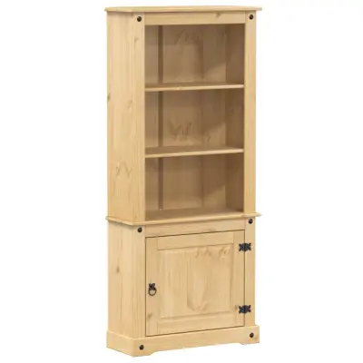 vidaXL Visoka omara Corona bela 74x38x170 cm trdna borovina