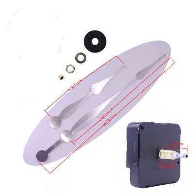 DIY mehanizem stenske kvarčne ure Silver