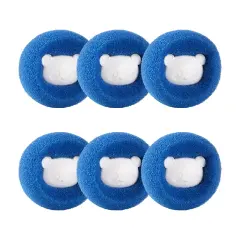 Kroglica za odstranjevanje dlak za pralni stroj 6 kos Blue