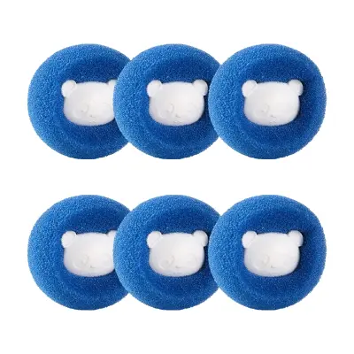 Kroglica za odstranjevanje dlak za pralni stroj 6 kos Blue