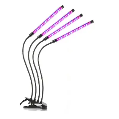 Svetilka za rastline / osvetlitev rastlin s 4 fleksibilnimi LED fluorescentnimi cevmi   1 paket