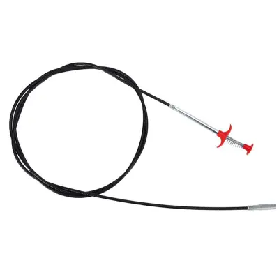 Fleksibilen čistilec odtokov s 4 kremplji za umivalnik, odtok, odtok, stranišče Silver L