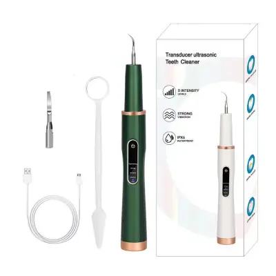 Ultrazvočni odstranjevalec zobnega kamna - odstranite zobni kamen sami Green