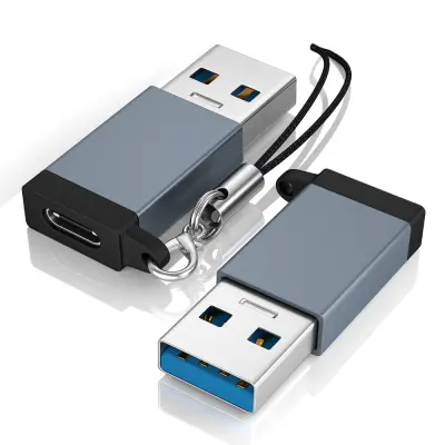 USB 3.0 na USB C na adapter 10 Gbps Grey