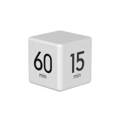 LCD zaslon Cube Timer White
