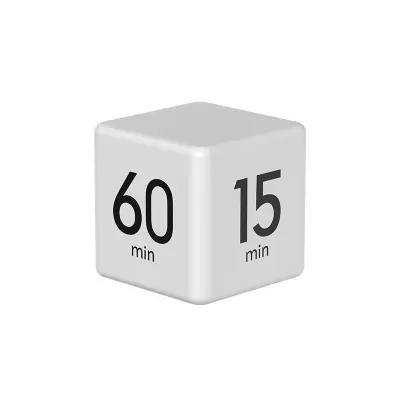 LCD zaslon Cube Timer White