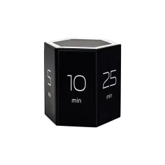 LED-zaslon Hexahedral Digital Prenosni odštevalnik časa z mehko svetlobo Black