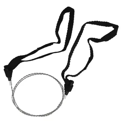 Ročna žepna žična žaga iz nerjavečega jekla Black