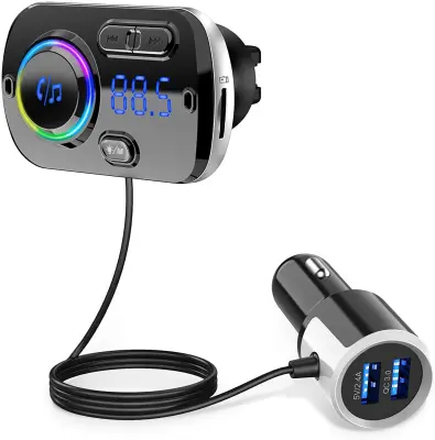 Brezžični FM oddajnik za avto Bluetooth 5.0 QC3