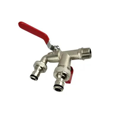 IBC Tote Tank Adapter ventila z dvojnim izhodom