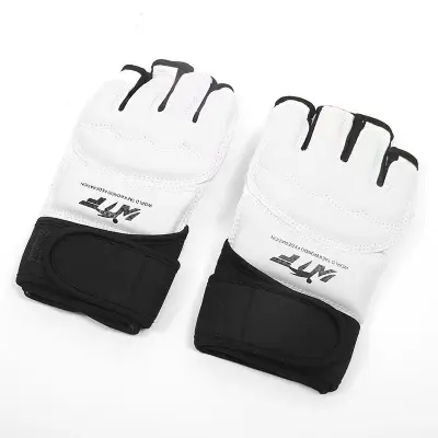 Rokavice s polprstom za boks/karate White S