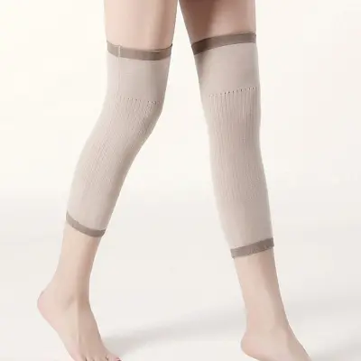 Zimski topli ščitniki za kolena iz kašmirja, grelniki za kolena, grelniki za noge 1 par kartic LightBrown XXL