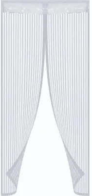Komarnik za vrata z magnetnim zapiranjem Bela 100 x 220 cm
