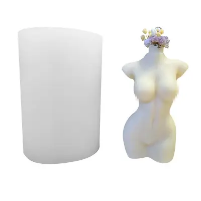 DIY Silicone Candle Mould - Silikonski kalup za žensko telo 11 cm