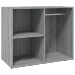 vidaXL Garderobna omarica siva sonoma 80x40x65 cm inženirski les