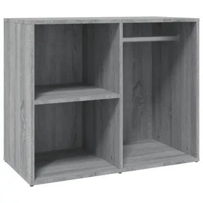 vidaXL Garderobna omarica siva sonoma 80x40x65 cm inženirski les