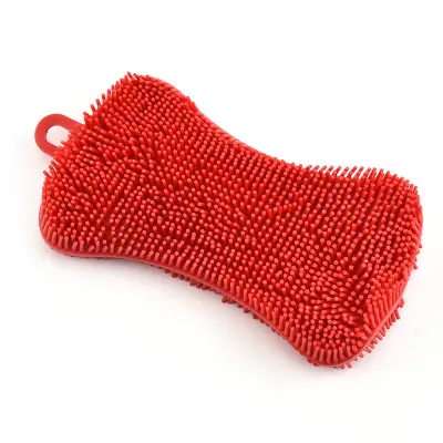 Silikonska krtača za posodo Red