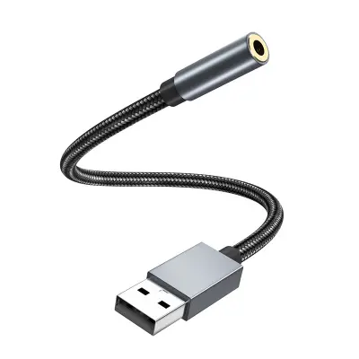 USB na 3,5 mm (ženski) avdio adapter Grey