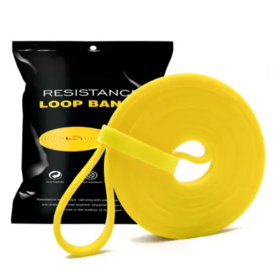 Elastični uporni trak / vadbeni trak Odpornost 2-7 kg Yellow