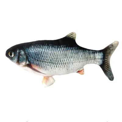 Interaktivna mačja igrača Splashing Fish Grey