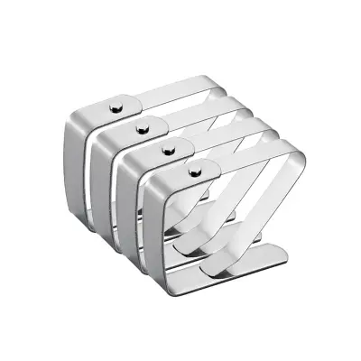 Sponke za krpo / držalo za krpo 4 paketi Silver