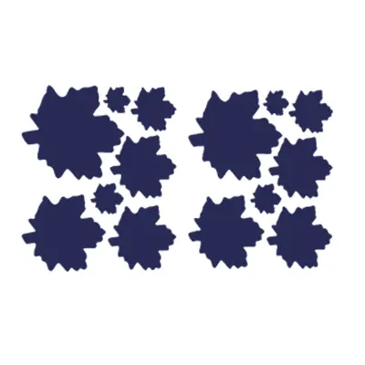 Samolepilni obliž za popravilo v obliki javorjevih listov, 10 delov DarkBlue