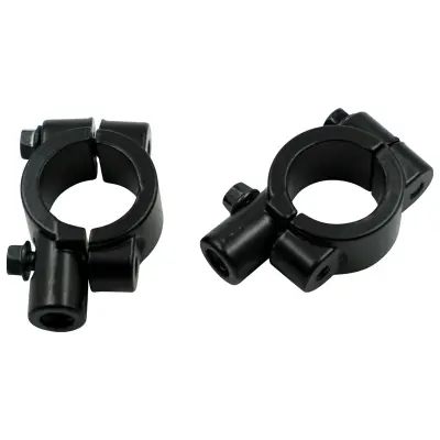 2 paketa 25 mm zrcalnega navojnega krmila za motorno kolo Black 0,8 cm M8