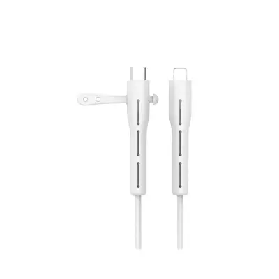 Zaščita kabla polnilnika, spiralna zaščita žice, združljiva z iPhone 18W/20W White