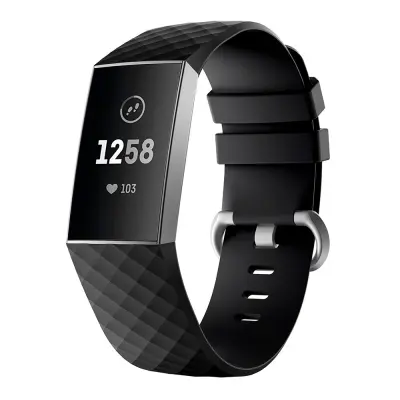Fitbit Charge 3/4 silikonska zapestnica (S) Black