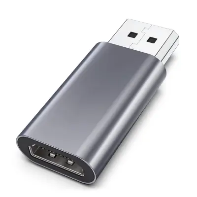 Adapter DP DispalyPort v HDMI 4K za prenosni računalnik, monitor, projektor Black