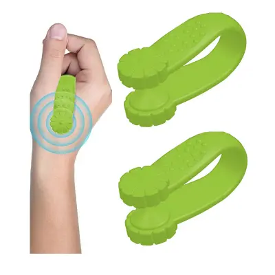 Akupresurna sponka za ročne točke pritiska, 2 paketa Green