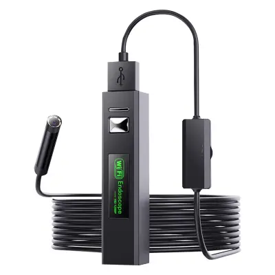 Wi-Fi inšpekcijski endoskop, visoka ločljivost, 8 LED lučk, vodoodporen IP68  10 m