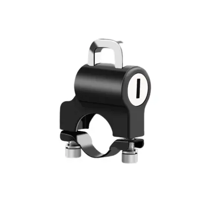 Ključavnica za čelado za pritrditev na krmilo Black