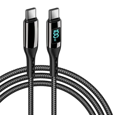 USB-C PD kabel za hitro polnjenje 100 W Black 3 m
