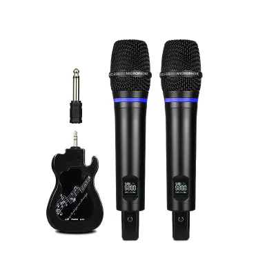 2 paketa brezžični mikrofon Bluetooth Reverb Black