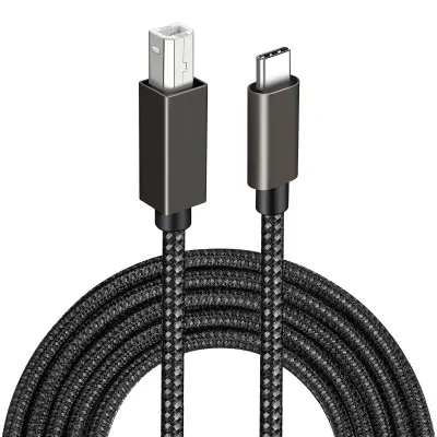Tiskalniški kabel USB-B na USB-C Black 2 m