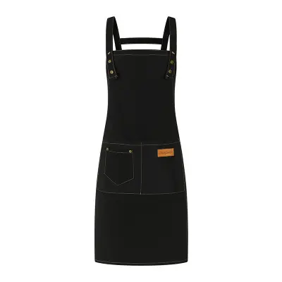 Kuhinjski predpasnik z 2 žepoma Black