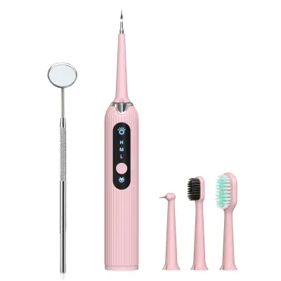 Set za čiščenje zob električni 8 delni Pink Pink