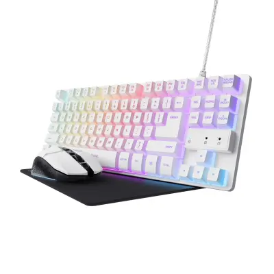 TRUST GXT 794W gaming set (tipkovnica+miška+podloga)