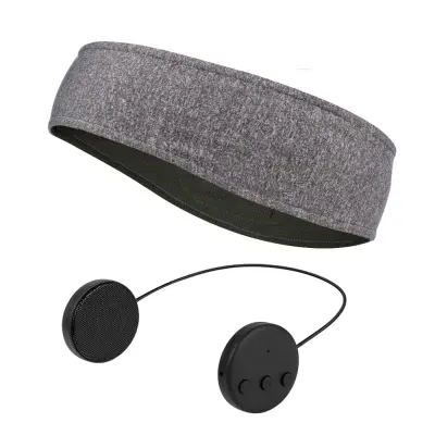 Slušalke za spanje - naglavni trak s slušalkami Bluetooth in mikrofonom Grey