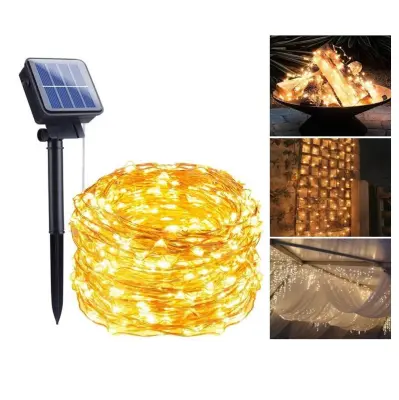 LED svetlobni niz s sončno celico - 10 metrov   1 paket