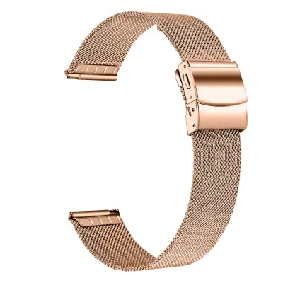 Zapestnica iz nerjavečega jekla Garmin Venu 3S / Forerunner 265s 18 mm PinkGold