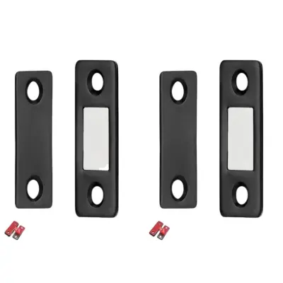 Magnetna ključavnica / nevidne magnetne vratne ključavnice iz nerjavečega jekla 2 kom Black