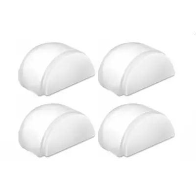 Okrogla samolepilna zapora za vrata, 4 paketi Transparent