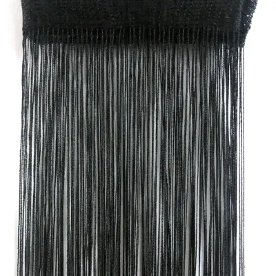 Zavesa z resicami 100x200 cm 1 par Black