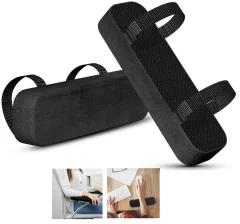 Oblazinjeni nasloni za roke / Blazine za roke za stole Black