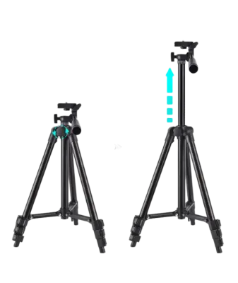 Prenosni stacionarni stativ iz aluminijeve zlitine za 360 stopinj Black