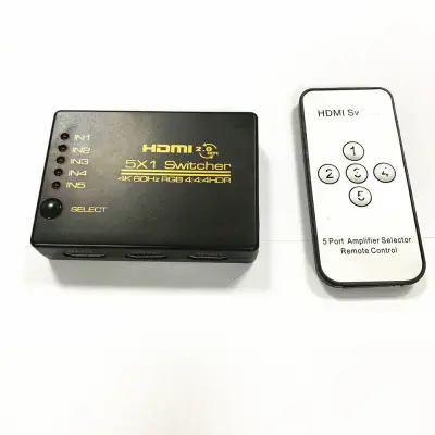 HDMI stikalo 5x1 - 4K / 3D z daljincem